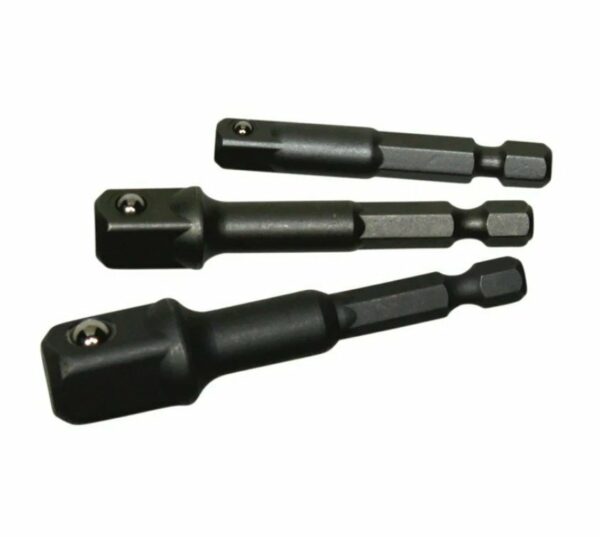 Tecos Adaptersett Bits til Pipe  3-deler  1/4", 3/8", 1/2"