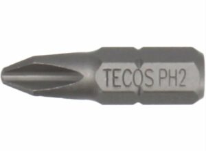 Tecos Bits PH2 x 25mm x 1/4" Stål S2  10pk