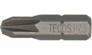 Tecos Bits PZ3 x 25mm x 1/4" Stål S2  3pk