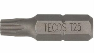 Tecos Bits TX25 x 25mm x 1/4" Stål S2  10pk