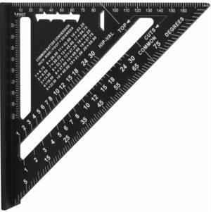 Tecos Tømmervinkel 180mm Alu Sort