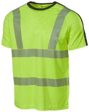 L.Brador T-skjorte 6120P Gul/Sort Synlighet KL.2