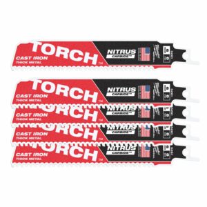 Milwaukee Bajonettsagblader TCT Torch Nitrus 150 x 8 TPI  5pk