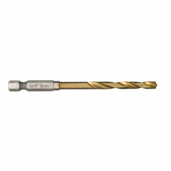 Milwaukee Metallbor 5,0mm HSS-G TIN HEX Shockwave