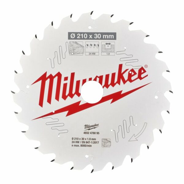 Milwaukee Sagblad Bordsag 210x30x24T - Bilde 2