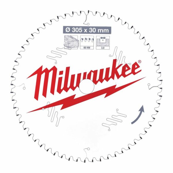 Milwaukee Sagblad MS 305x30x3,0x60T  Tre - Bilde 2