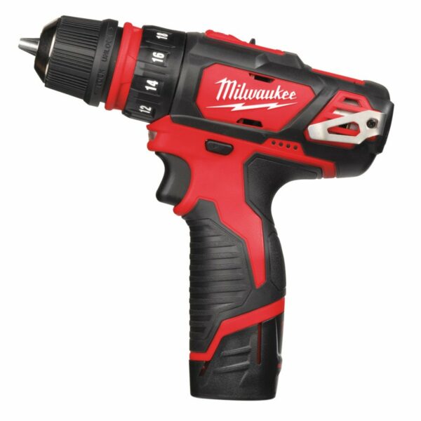 Milwaukee Borskrutrekkersett M12 BDDXKIT-202C avtagbar chuck - Bilde 2
