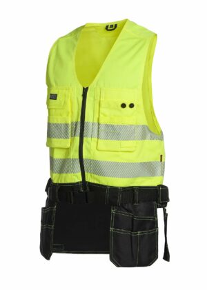 NWC Snekkervest Steigen 11860Z Gul synlighet Kl.1 Zebrarefleks