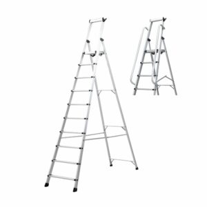 Khiment Gardintrapp 10-trinn P56-5 GS m/rekkverk NY MODELL (PH 245cm)